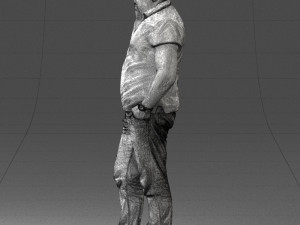man in green t shirt 0041 3d print ready Modèles 3D en vedette