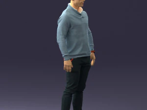 000390 Male Character in Casual Clothing 3dp 3D Print Model