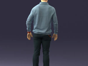 000390 Male Character in Casual Clothing 3dp 3D Print Model