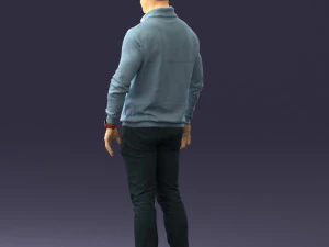 000390 Male Character in Casual Clothing 3dp 3D Print Model