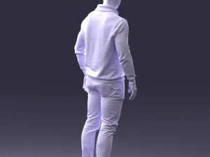 000390 Male Character in Casual Clothing 3dp 3D Print Model