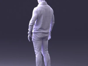 000390 Male Character in Casual Clothing 3dp 3D Print Model