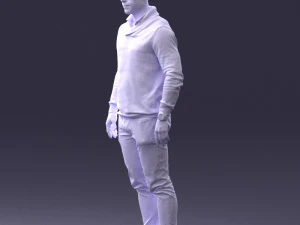 000390 Male Character in Casual Clothing 3dp 3D Print Model