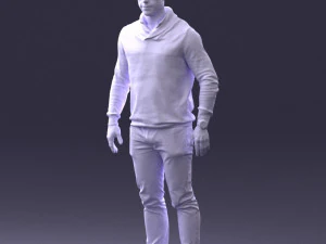 000390 Male Character in Casual Clothing 3dp 3D Print Model