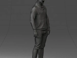 000390 Male Character in Casual Clothing 3dp 3D Print Model