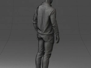 000390 Male Character in Casual Clothing 3dp 3D Print Model