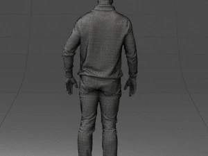 000390 Male Character in Casual Clothing 3dp 3D Print Model