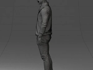 000390 Male Character in Casual Clothing 3dp 3D Print Model