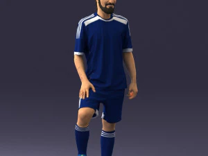 000389 Male Football Player Standing Pose 3dp 3D Print Model