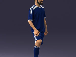 000389 Male Football Player Standing Pose 3dp 3D Print Model