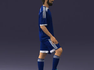 000389 Male Football Player Standing Pose 3dp 3D Print Model