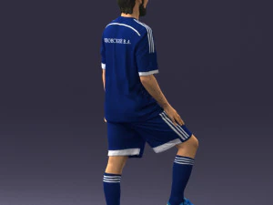 000389 Male Football Player Standing Pose 3dp 3D Print Model
