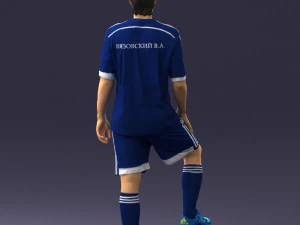 000389 Male Football Player Standing Pose 3dp 3D Print Model