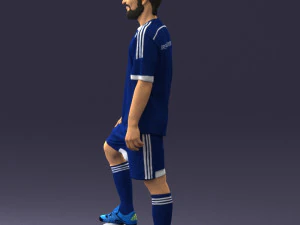 000389 Male Football Player Standing Pose 3dp 3D Print Model