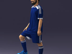 000389 Male Football Player Standing Pose 3dp 3D Print Model