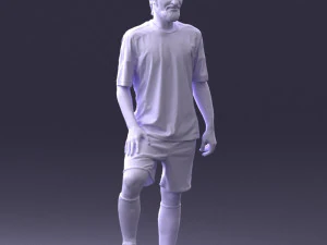 000389 Male Football Player Standing Pose 3dp 3D Print Model