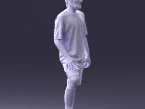 000389 Male Football Player Standing Pose 3dp 3D Print Model