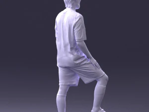 000389 Male Football Player Standing Pose 3dp 3D Print Model