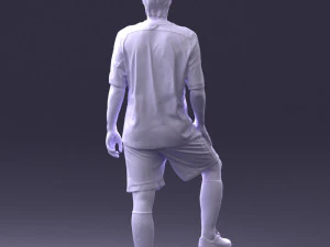 000389 Male Football Player Standing Pose 3dp 3D Print Model