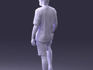 000389 Male Football Player Standing Pose 3dp 3D Print Model