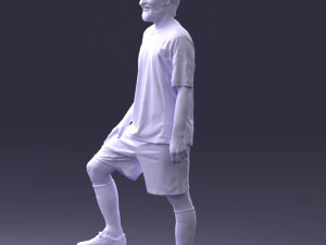 000389 Male Football Player Standing Pose 3dp 3D Print Model