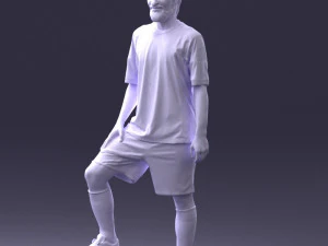 000389 Male Football Player Standing Pose 3dp 3D Print Model
