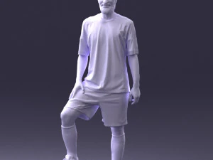 000389 Male Football Player Standing Pose 3dp 3D Print Model
