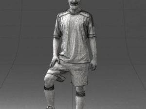 000389 Male Football Player Standing Pose 3dp 3D Print Model