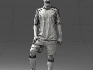000389 Male Football Player Standing Pose 3dp 3D Print Model