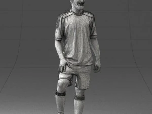 000389 Male Football Player Standing Pose 3dp 3D Print Model