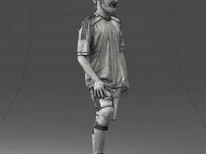 000389 Male Football Player Standing Pose 3dp 3D Print Model