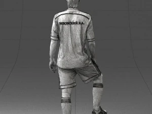 000389 Male Football Player Standing Pose 3dp 3D Print Model