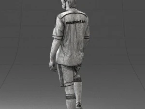000389 Male Football Player Standing Pose 3dp 3D Print Model