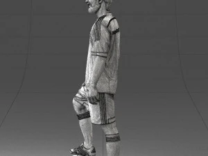 000389 Male Football Player Standing Pose 3dp 3D Print Model