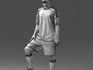 000389 Male Football Player Standing Pose 3dp 3D Print Model