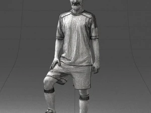 000389 Male Football Player Standing Pose 3dp 3D Print Model