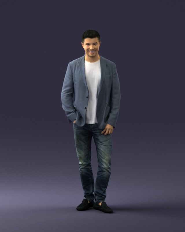 man in jeans 0048 3D 모델 .c4d .max .obj .3ds .fbx .stl .blend 