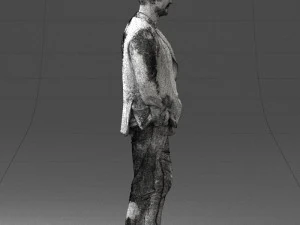 000391 Male Character in Casual Blazer Outfit 3D Model