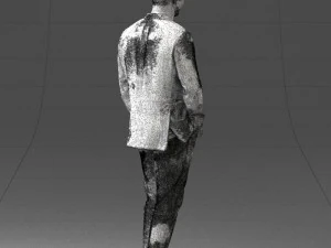 000391 Male Character in Casual Blazer Outfit 3D Model