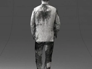 000391 Male Character in Casual Blazer Outfit 3D Model