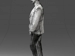 000391 Male Character in Casual Blazer Outfit 3D Model