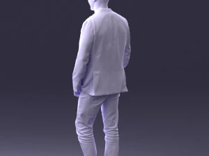 000391 Male Character in Casual Blazer Outfit 3dp 3D Print Model
