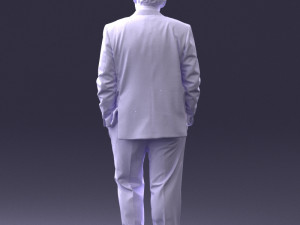 man in checkered jacket 0051 3d print ready 3Dプリントモデル