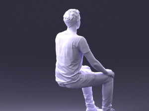 male sitting 0062 3D 모델