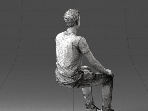 male sitting 0062 3D 모델