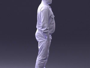 man in black clothes 0065 3D Model