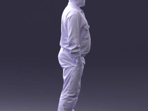 man in black clothes 0065 3d print ready 3D Print Model