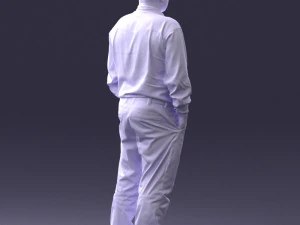 man in black clothes 0065 3d print ready 3D Print Model
