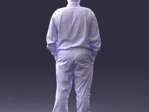 man in black clothes 0065 3d print ready 3D Print Model