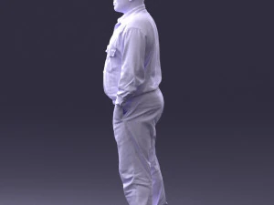 man in black clothes 0065 3d print ready 3D Print Model